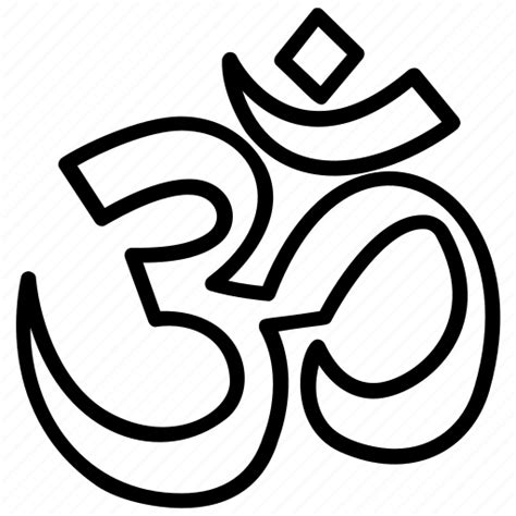 Ancient Emblem Divinity Symbol Hindu Symbol Indian Religion Om Om