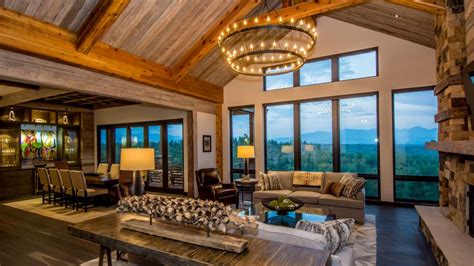 Rustic Living Room With Mountain View Hgtv