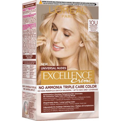 L Oréal Paris Excellence Creme Universal Nudes Permanent Hair Dye U Universal Lightest Blonde