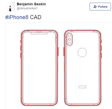 Apple Iphone 8 Latest Blueprint Leaks Daily Mail Online