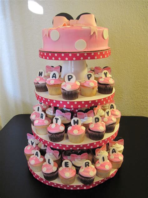 Minnie Mouse Cupcake Tower