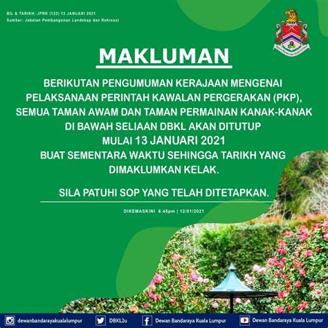 Institut dewan bandaraya kuala lumpur tidak bertanggungjawab terhadap sebarang kehilangan atau kerosakan yang dialami kerana menggunakan maklumat dalam laman ini. Institut Latihan Dewan Bandaraya Kuala Lumpur (IDB ...