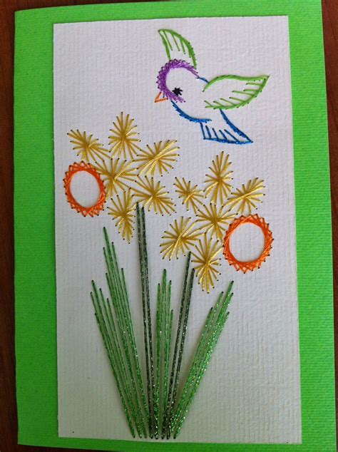 Pin On Embroidery On Paper Flowers