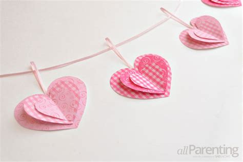 Diy 3d Decorative Paper Heart Garland Tutorial K4 Craft