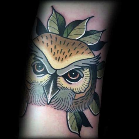 40 Neo Traditional Owl Tattoo Ideas For Men Bird Designs