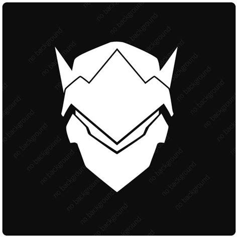 Genji Mask Overwatch Logo Symbol Icon Vinyl Decal Sticker Etsy
