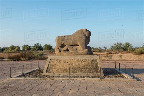 The Lion Of Babylon Babylon Iraq Middle East Stock Photo Dissolve