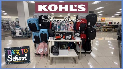 Kohls Back To School Shop With Me Youtube
