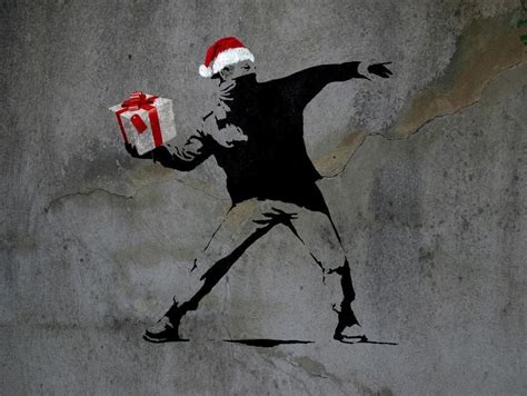 Bansky Christmas Delivery Street Art Street Art Banksy Art
