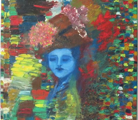 Ghostly Edwardian Woman Portrait Painting Abstract Painting Etsy