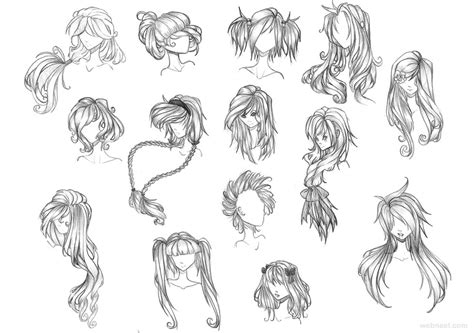 How To Draw Hair Anime Girl Howto Techno