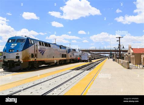 Albuquerque Usa May 24 2015 The Amtrak Passenger Train Southwest