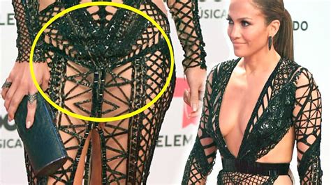Jennifer Lopez Goes Pantyless In Cleavage Revealing Outfit At Billboard Latin Music Awards 2017
