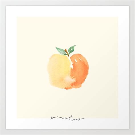 Peaches Art Print By Megan Gilbert Society6