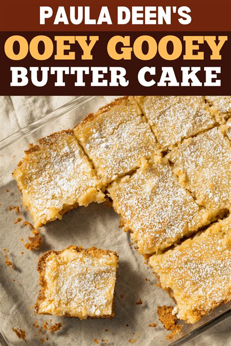 Paula Deens Ooey Gooey Butter Cake Recipe Desserts Gooey Butter