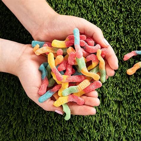 Trolli Sour Brite Crawlers Gummy Worms Sour Candy 5 Pound Bulk Bag