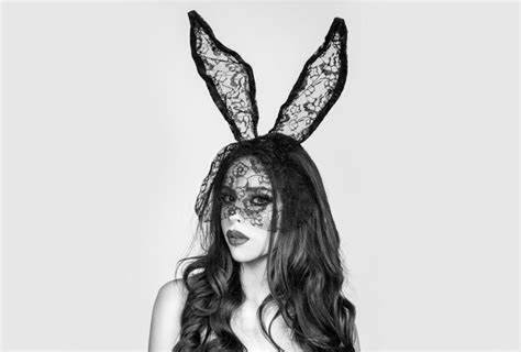 Premium Photo Sexy Easter Bunny Girl Woman Rabbit Mask Sensual Seductive Female