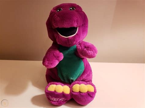 Barney Plush Purple Dinosaur 1992 Lyons 10” Loved Vintage Cute Htf