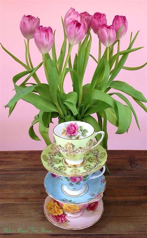 Tulips And Tea Tea Time Cup And Saucer Tulips Plants Plant