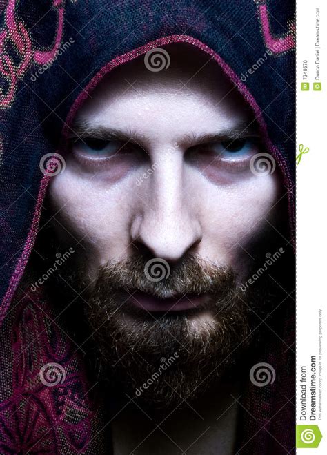 Face Of Scary Spooky Evil Man Stock Photo Image 7348670