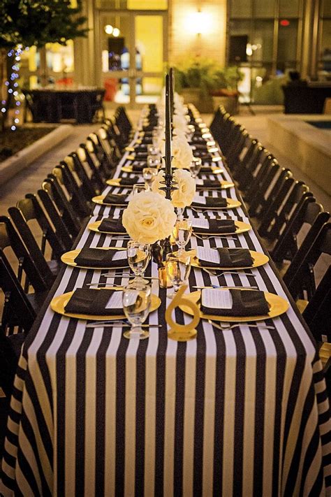 Black And Gold Wedding Decor - jenniemarieweddings