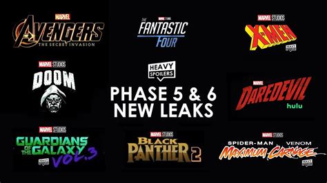 Mcu New Phase 5 Leaks Full Breakdown On All Upcoming Marvel Movies Amp Tv