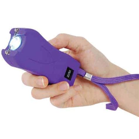 Runt Rechargeable Stun Gun With Flashlight And Wrist Strap Disable Pin