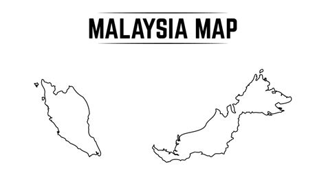 Outline Map Of Malaysia Free Vector Maps Map Outline Vrogue Co