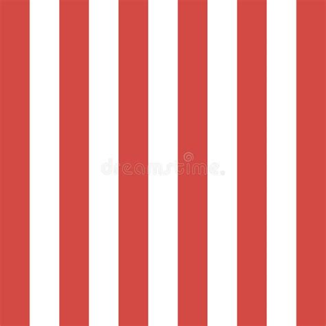 Pattern Red And White Vertical Strips Stock Vector Illustration Of