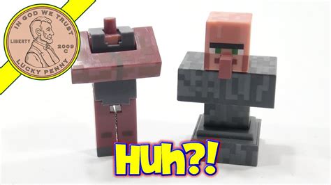 Minecraft Blacksmith Villager Series 2 Figure Anvil Head Youtube