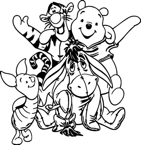 Free Printable Winnie The Pooh And Friends Coloring Pages