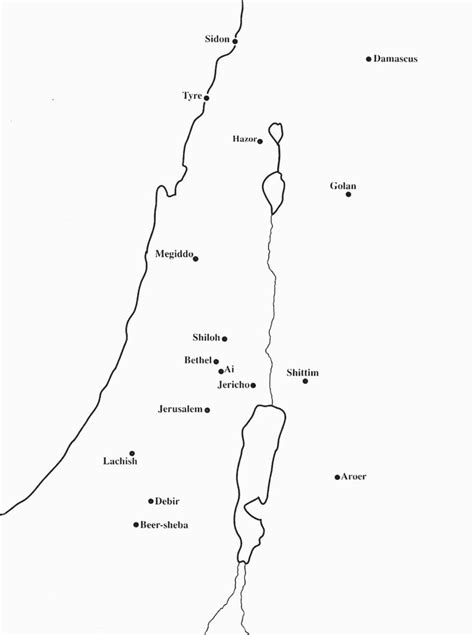 A Map Of Ancient Cities In The Levant Lachish Ancient Cities Map Hot