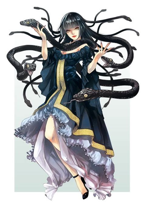 Medusa Gorgon Medusa Art Female Monster Monster Girl Female Anime