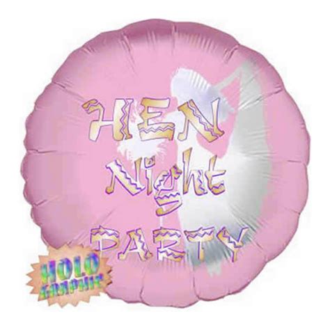 Hen Night Party Balloon Holographic Hen Party Accessories