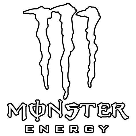 Monster Energy Logo Pages Coloring Pages