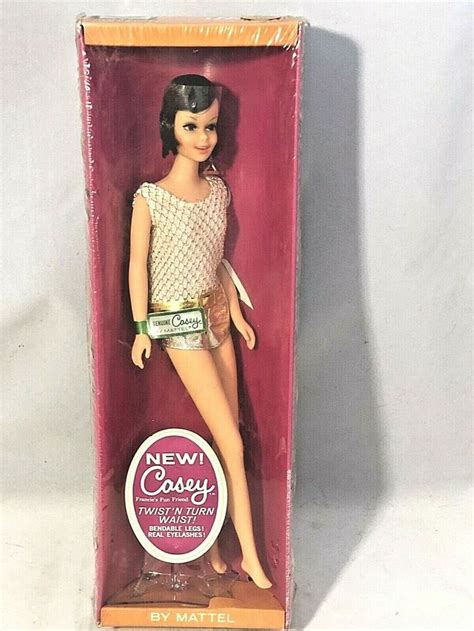 Vintage Barbie Brunette Francie S Friend Casey Doll Nrfb Factory