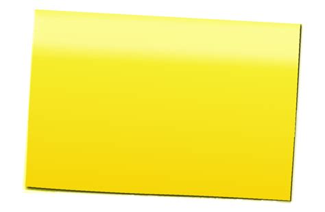 Yellow Post It Png Clipart Best