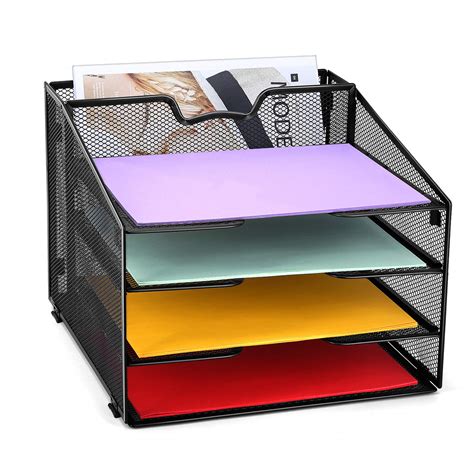 Buy Desk Accessories Organizer Mesh Desk Tray Organizer With 4