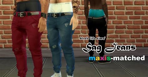 Sims 4 Ccs The Best Jeans For Men By Lost My In Your Pond Sims 4