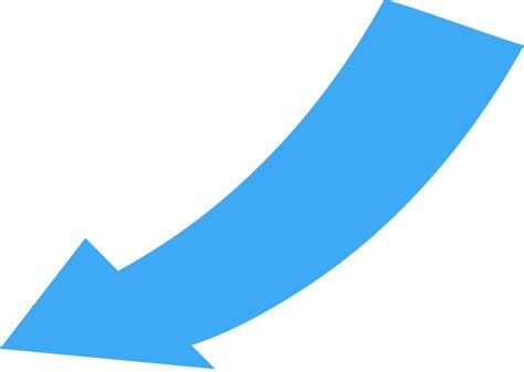 Blue Curved Arrows