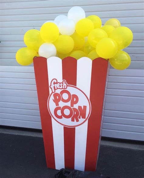 Giant Red Popcorn Box Platinum Prop Rentals