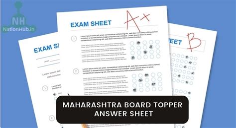 Maharashtra Board Topper Answer Sheet For Ssc Hsc Exam