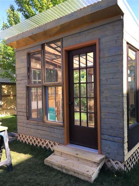 After deciding how you want your do it yourself garden shed constructed you may wish to design your own or purchase professionally designed wood shed plans. She Shed | Building a shed, Shed plans, Pallet furniture outdoor