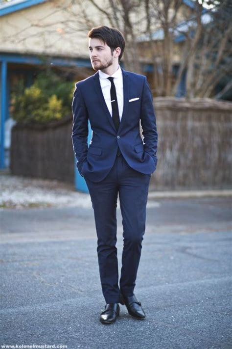 In this article, you'll find a handful of navy blue suit combinations for weddings you can choose from. Picture Of Hot 2014 Wedding Trend Navy Suits For Grooms