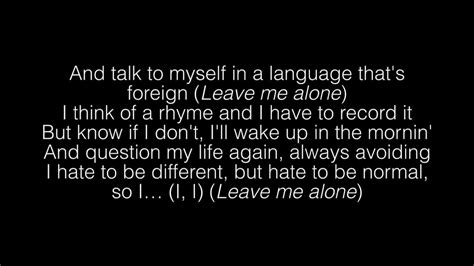Nf Leave Me Alone Lyrics Youtube Music