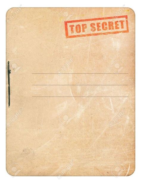 Top Secret Folder Template Free Download Top Secret Stamp Detective