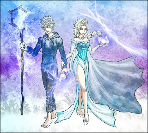 Jack Frost and Elsa by Kiarou on DeviantArt
