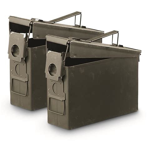 Us Military Surplus Waterproof M19a1 30 Caliber Ammo Can 2 Pack Used 712603 Ammo Boxes