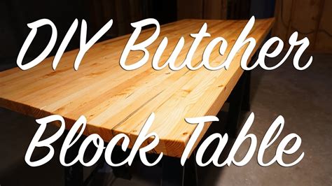 Pine is actually an excellent table top material. Custom DIY Butcher Block Table Top - YouTube