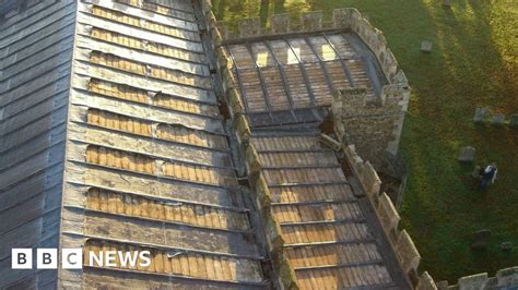 Gamlingay Church Lead Theft Left Roof Open To The Sky Bbc News